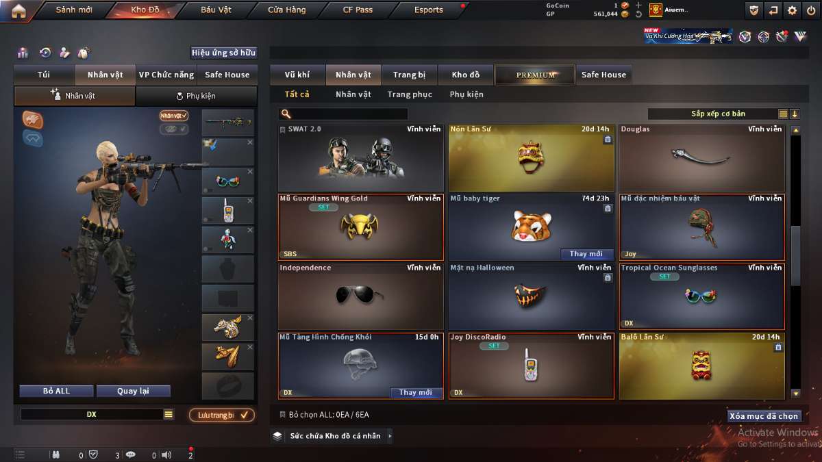 shop acc cf uy tin gia re